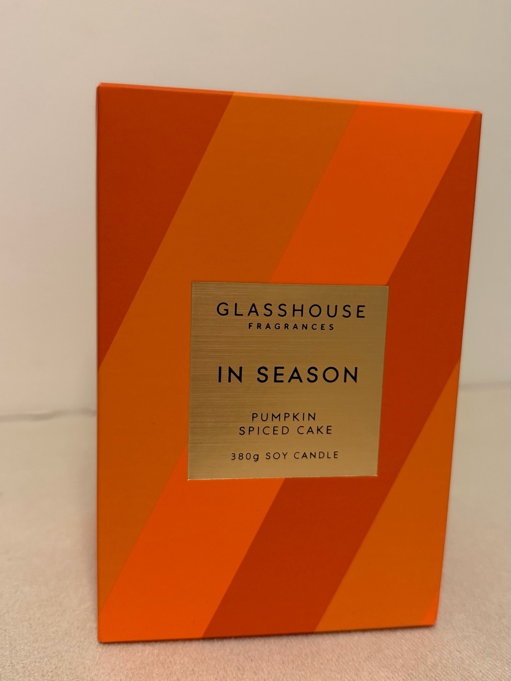 GLASSHOUSE - In Season Pumpkin Spiced Cake Candle - LIMITED EDITION, New